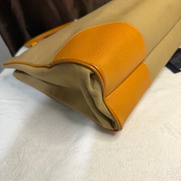 Authentic pre loved Prada Beige and Orange Canvas Tote - Picture 11 of 14